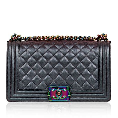 chanel iridescent boy bag fake|genuine chanel bag.